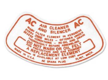 Air Cleaner Decal Questions & Answers