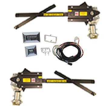 What kind of power window switches come with the product?