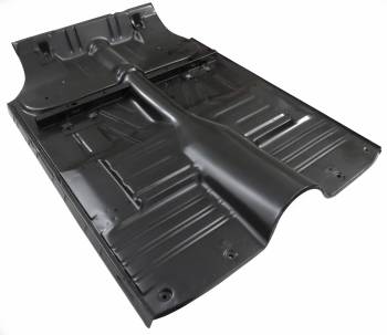 What is unique about the floor pan's design?