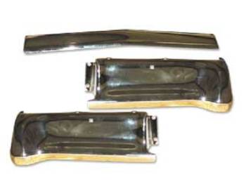 YOU CARRY 62 IMPALA REAR BUMBER, JUST NEED REAR DRIVER SECTION OF BUMPER