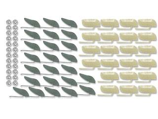 Does the molding clip set include clips for both the front and rear molding?