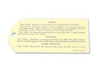 Heater Instruction Tag Questions & Answers